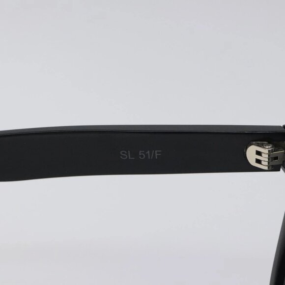 SAINT LAURENT Sunglasses Plastic Black Auth main image 12